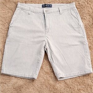 Pacific Blue Men’s Gray Shorts Size 34 Casual Flat Front
